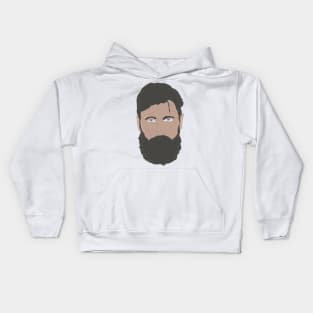 Beard Man Kids Hoodie